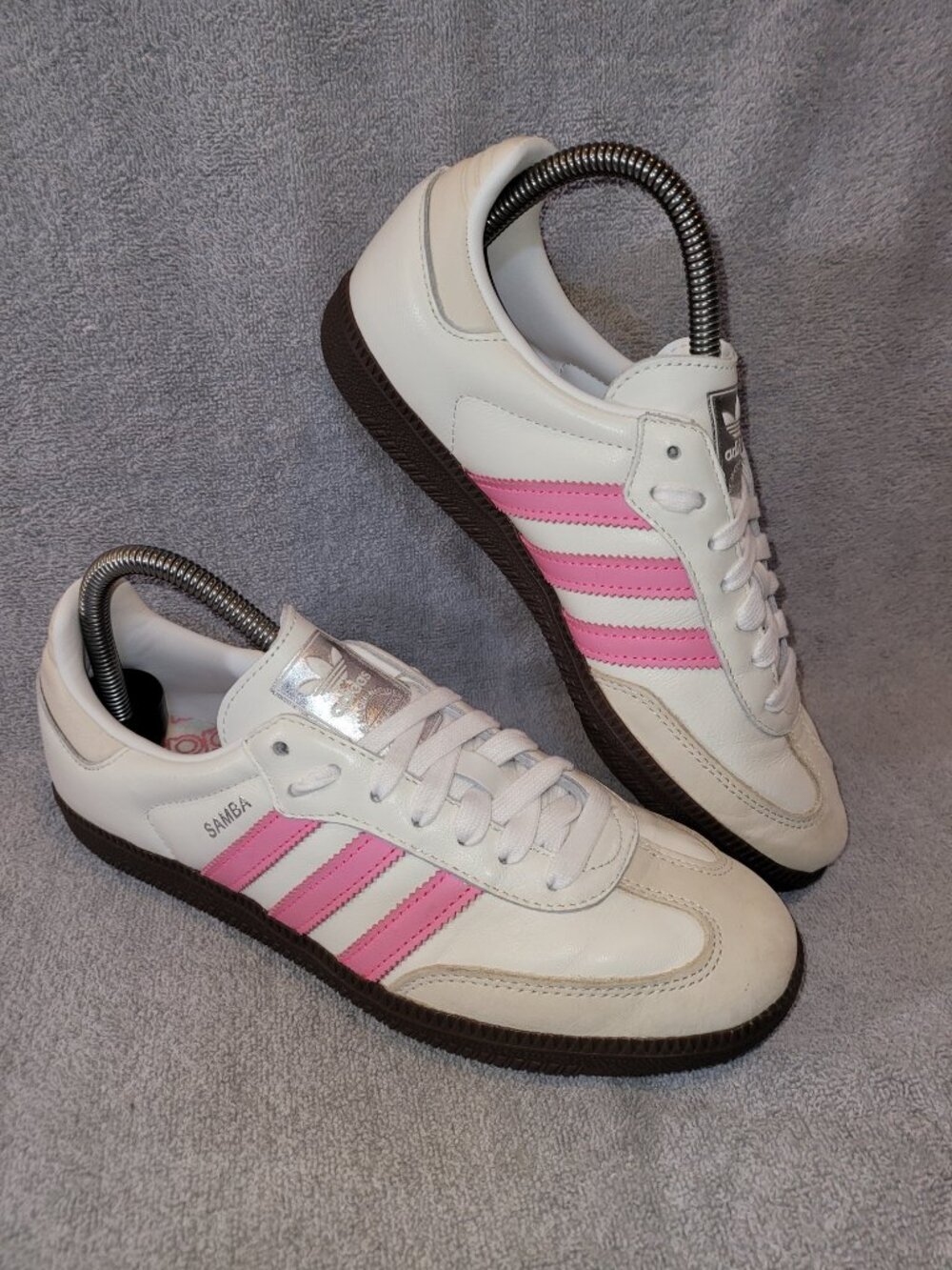 Adidas Samba OG Women’s Size 7.5 US Lucid Pink/Cloud White Gum Shoes IG1962 - Picture 11 of 16